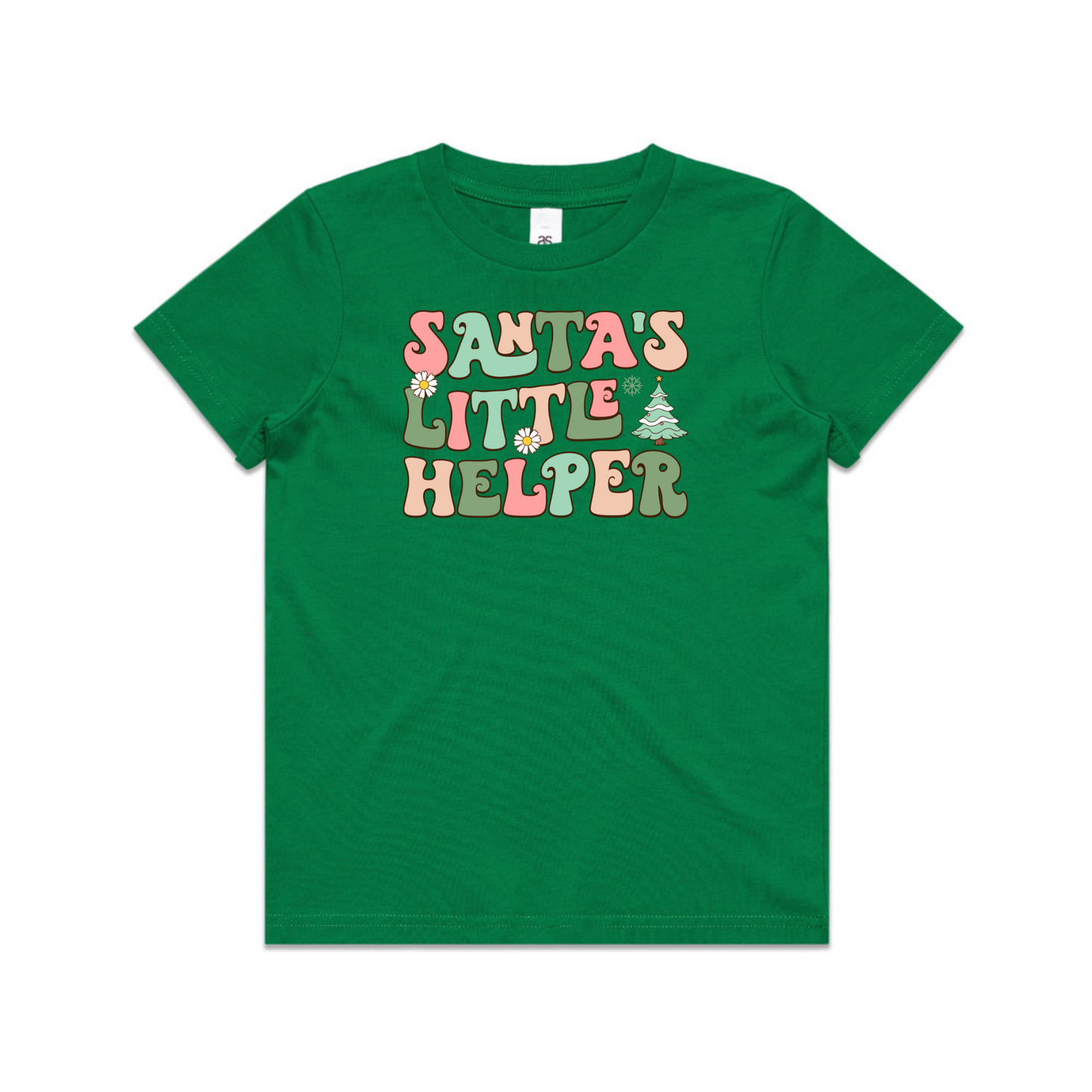 Santas Little Helper (Plain option) XMAS - Kids Tee