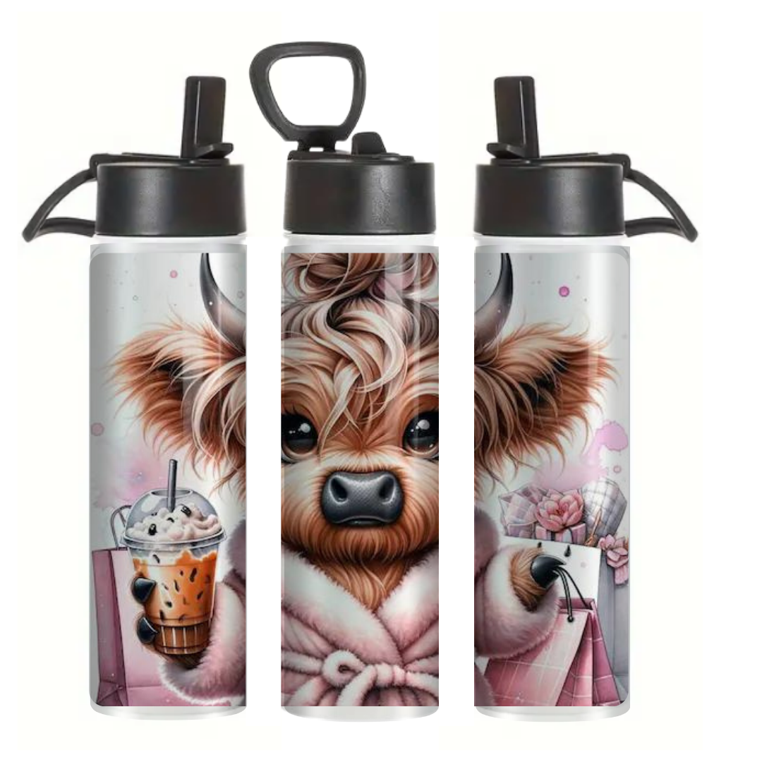 Relax Highland Cow - Tumbler & Bottle