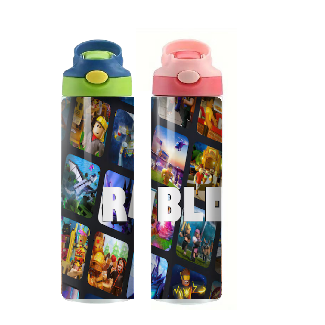 Roblox Squares - Kids Drink Bottle