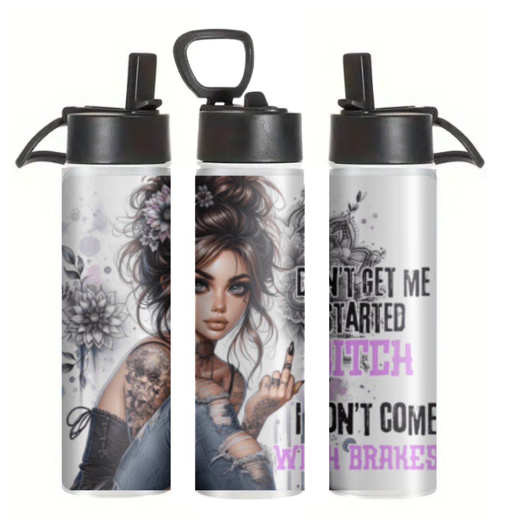 No Brakes Bitch - Tumbler & Bottle