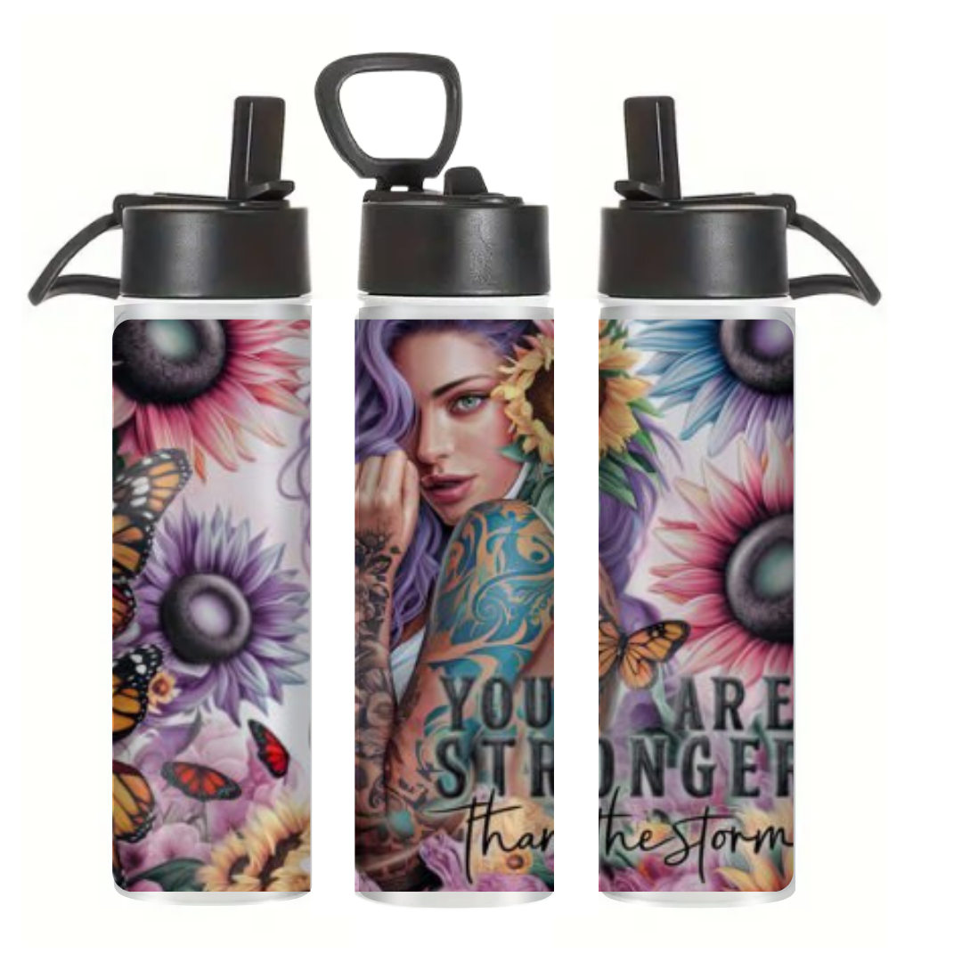 Stronger than the storm - Tumbler & Bottle