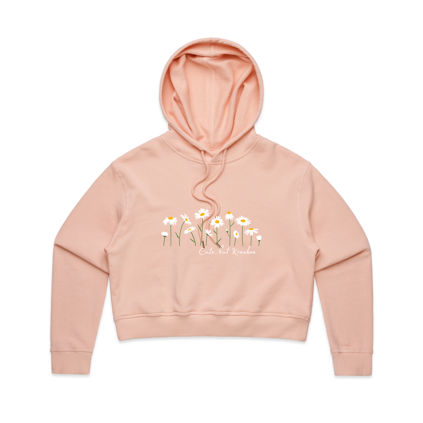 Womens Daisy Crop Hoodie