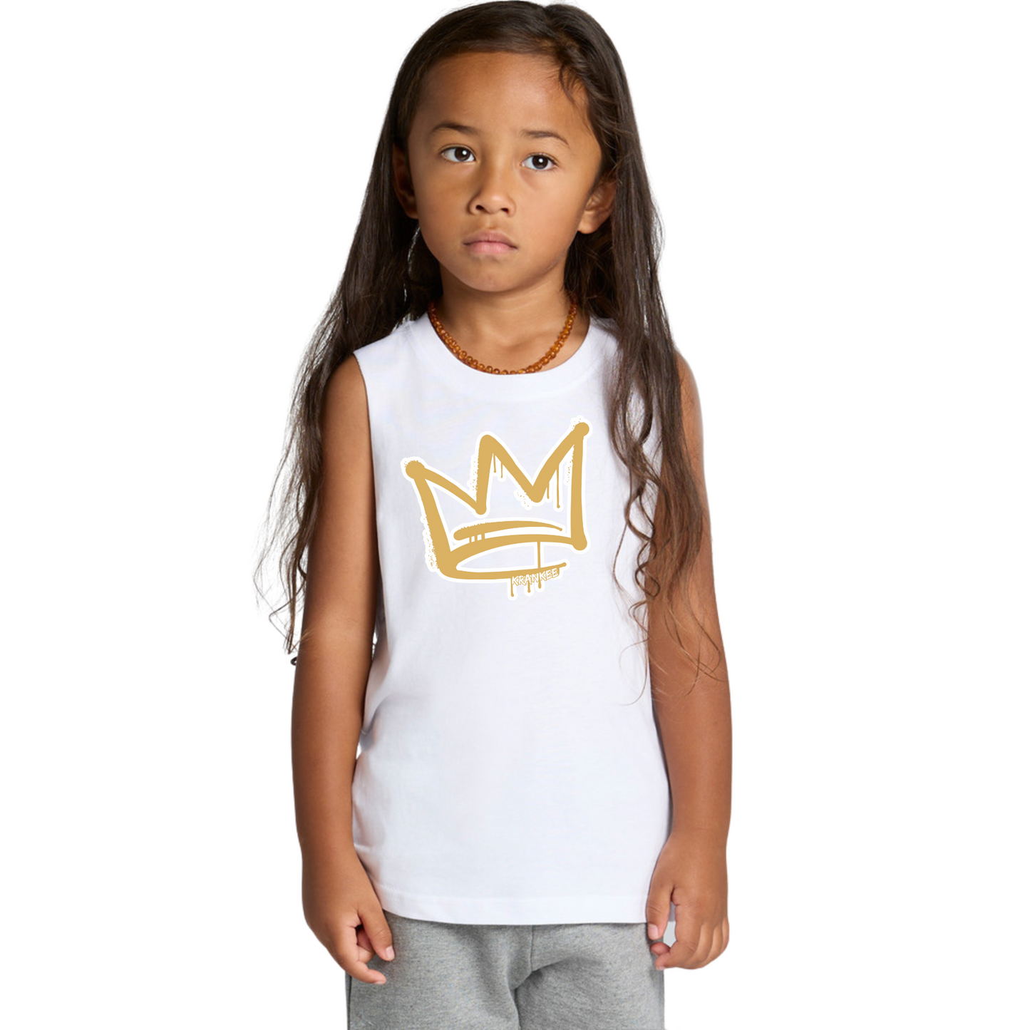 Gold Front Crown - Kids Tank