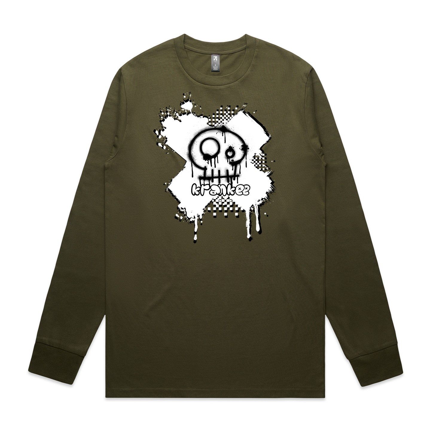 Mens Spray Paint Long Sleeve