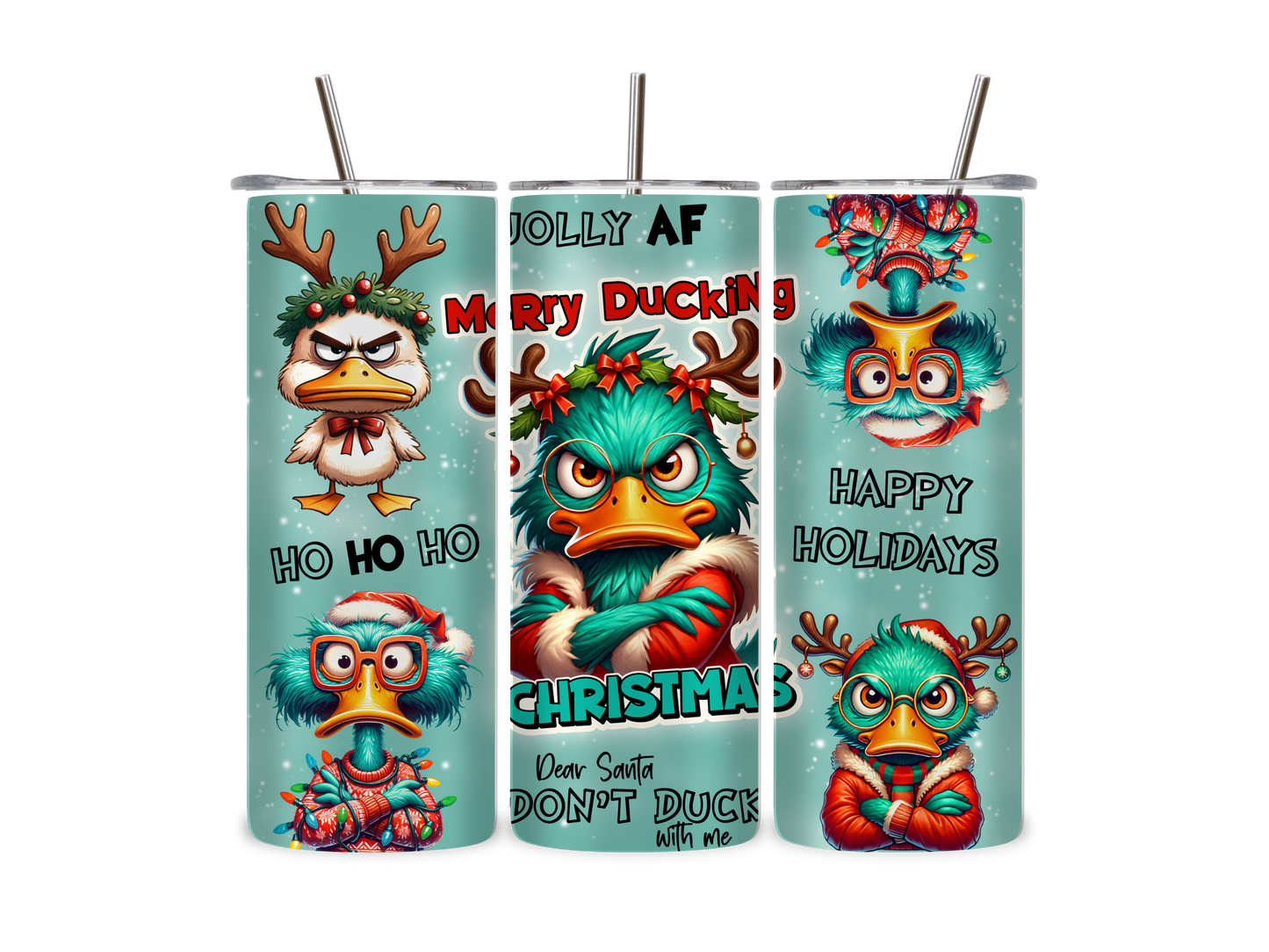 Sarcastic Duck XMAS - Tumbler & Bottle