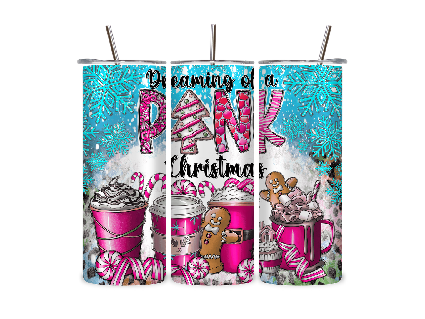 Pink XMAS - Tumbler & Bottle