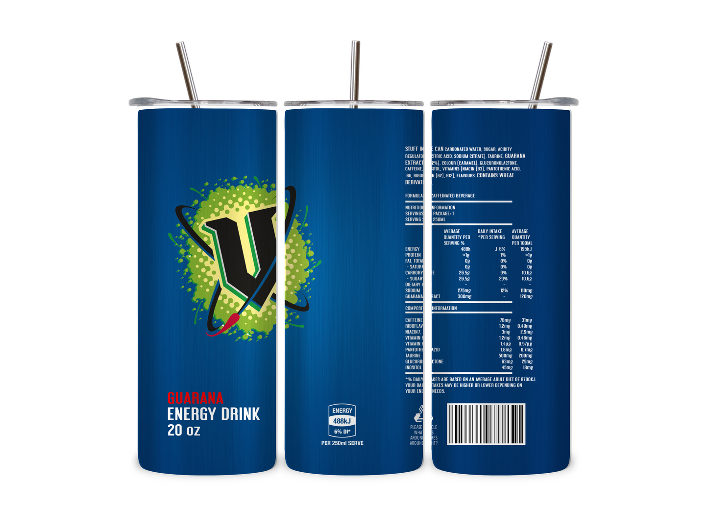 Blue V Energy - Tumbler & Bottle