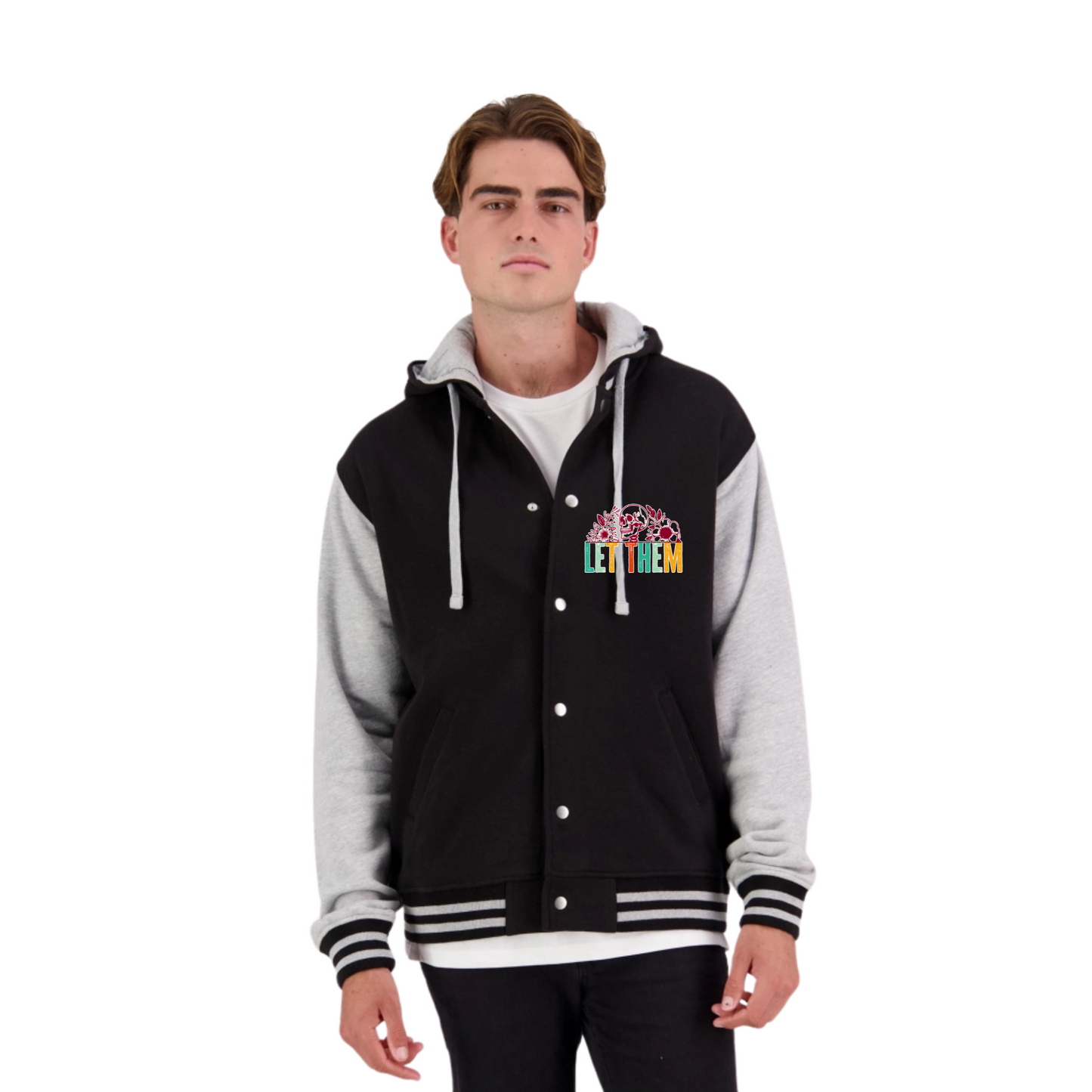 Let Them Skull Back - Unisex Retro Hoodie