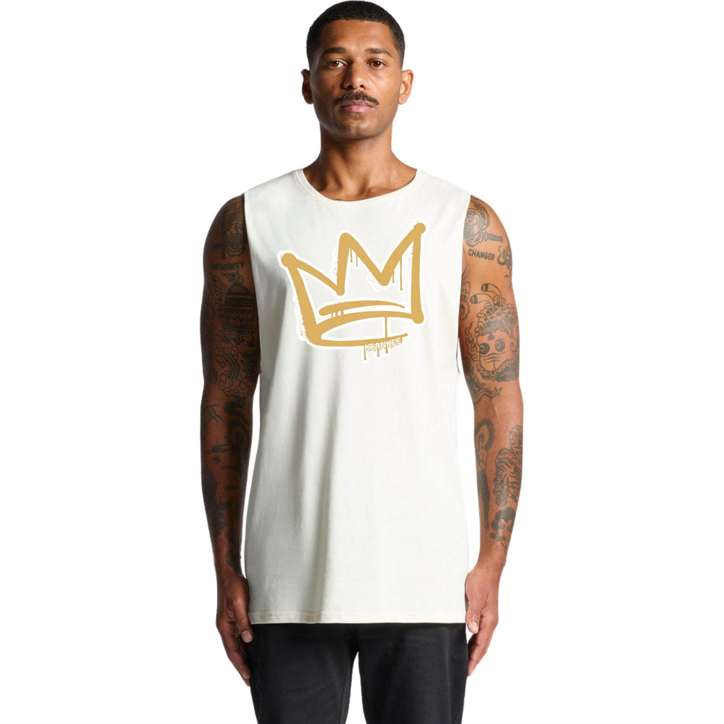 Gold Front Crown - Mens Tank