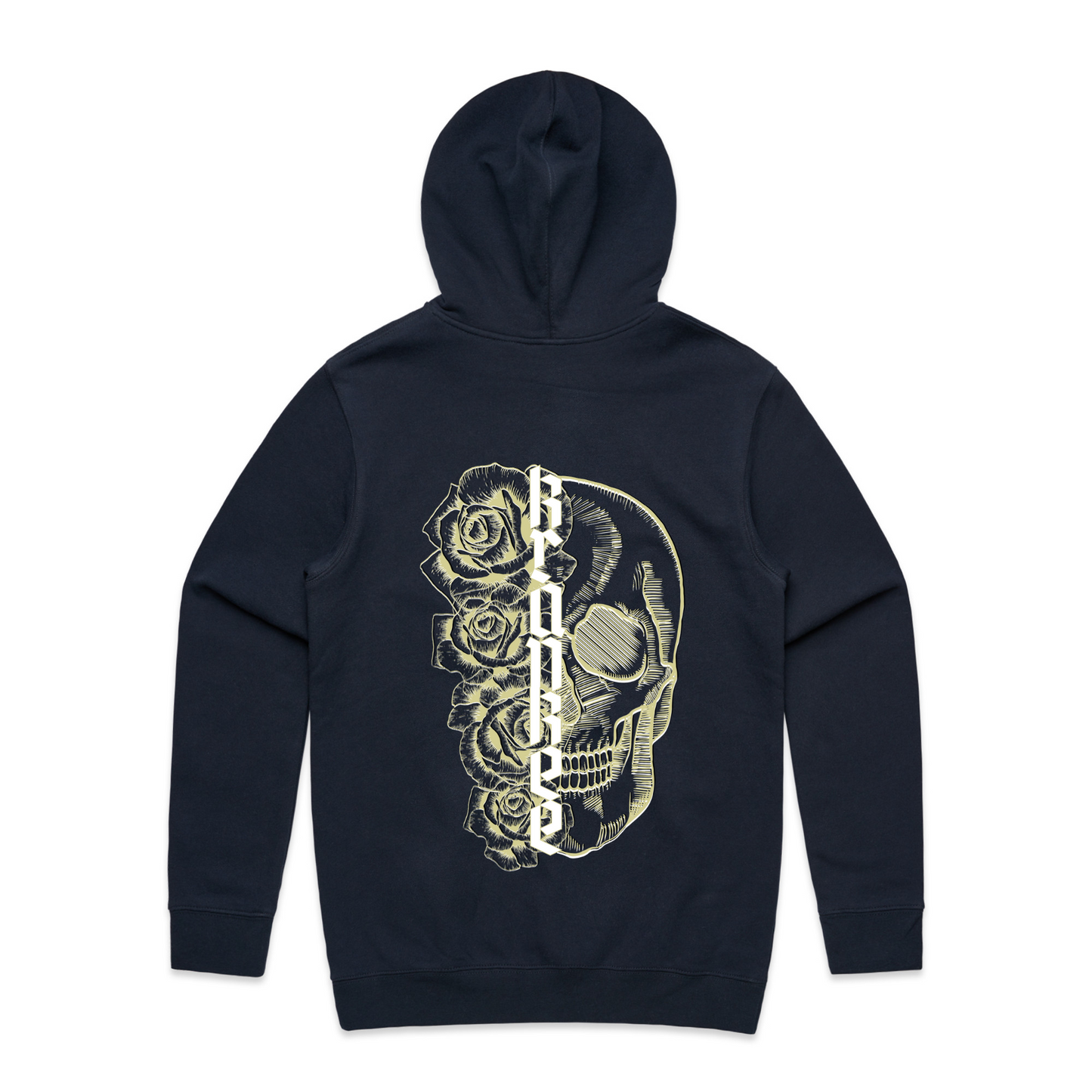 Mens Metallic Skull Hoodie