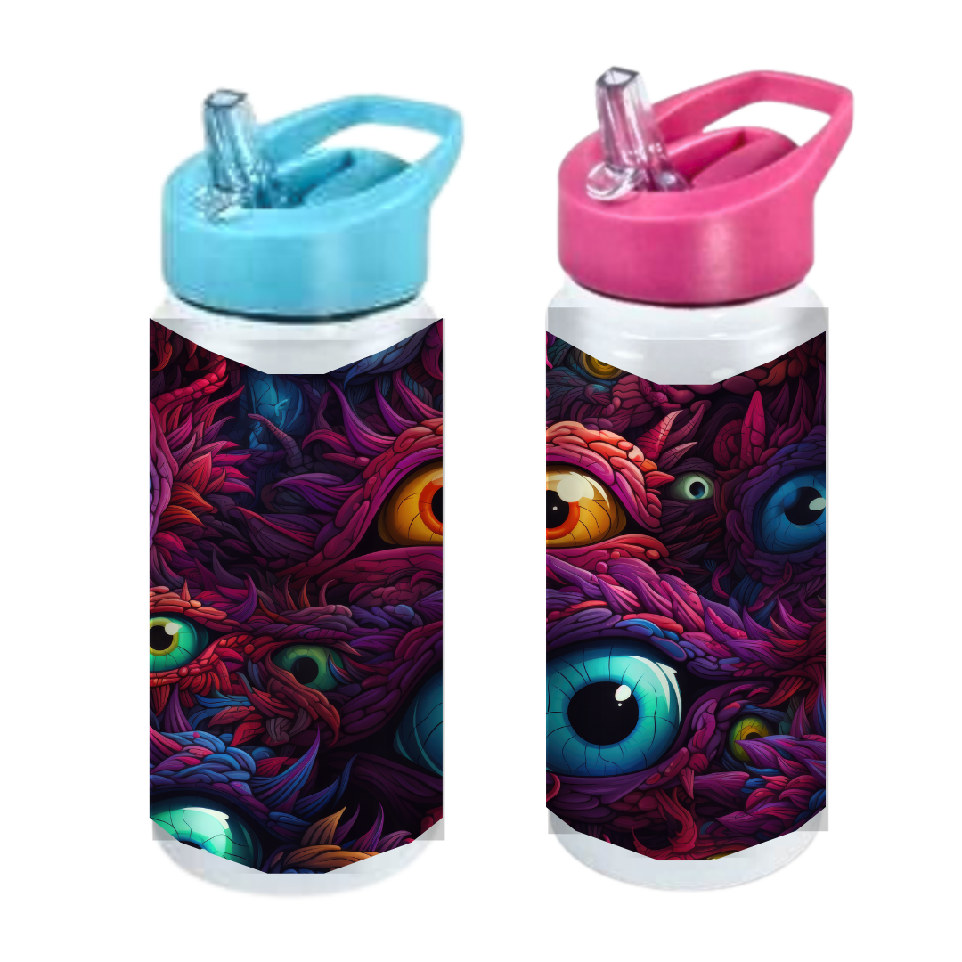 Monster Coloured Eyes - Kids Drink Bottle
