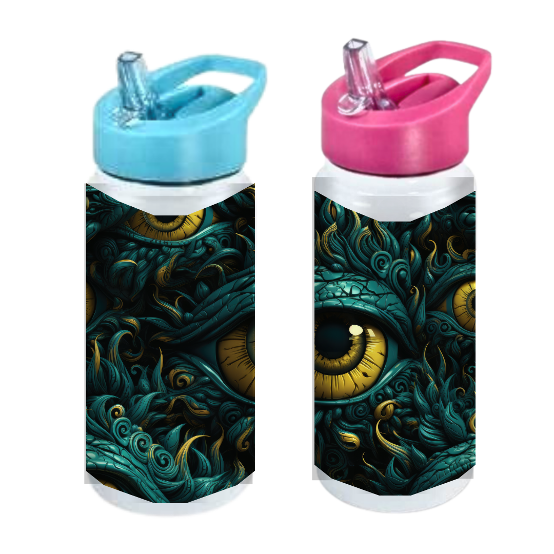 Monster Green Eyes - Kids Drink Bottle
