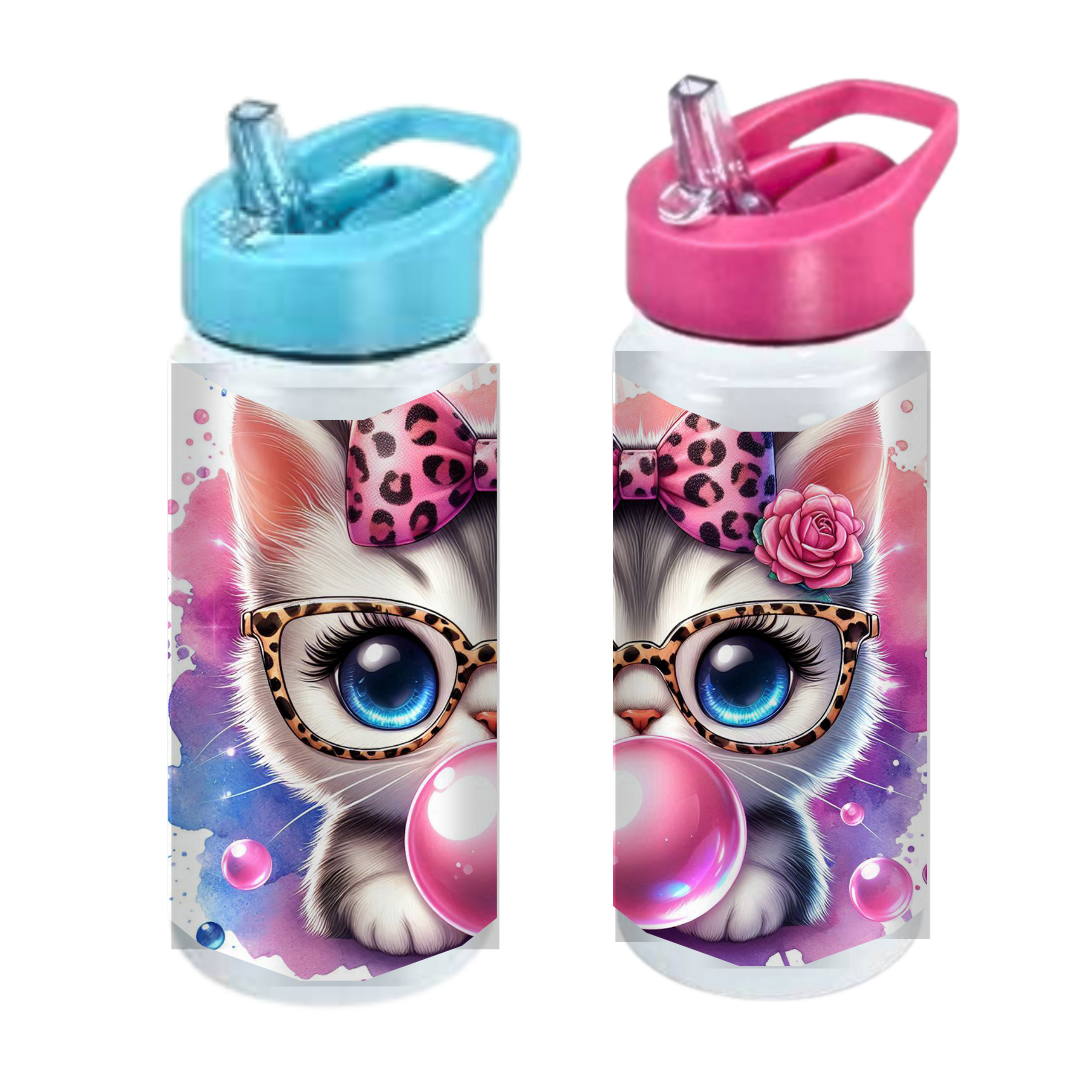 Bubblegum Cat - Kids Drink Bottle
