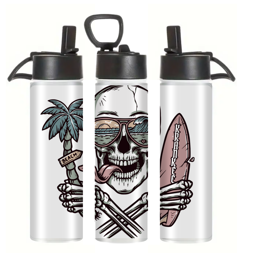 Krankee Surf Skull - Tumbler & Bottle
