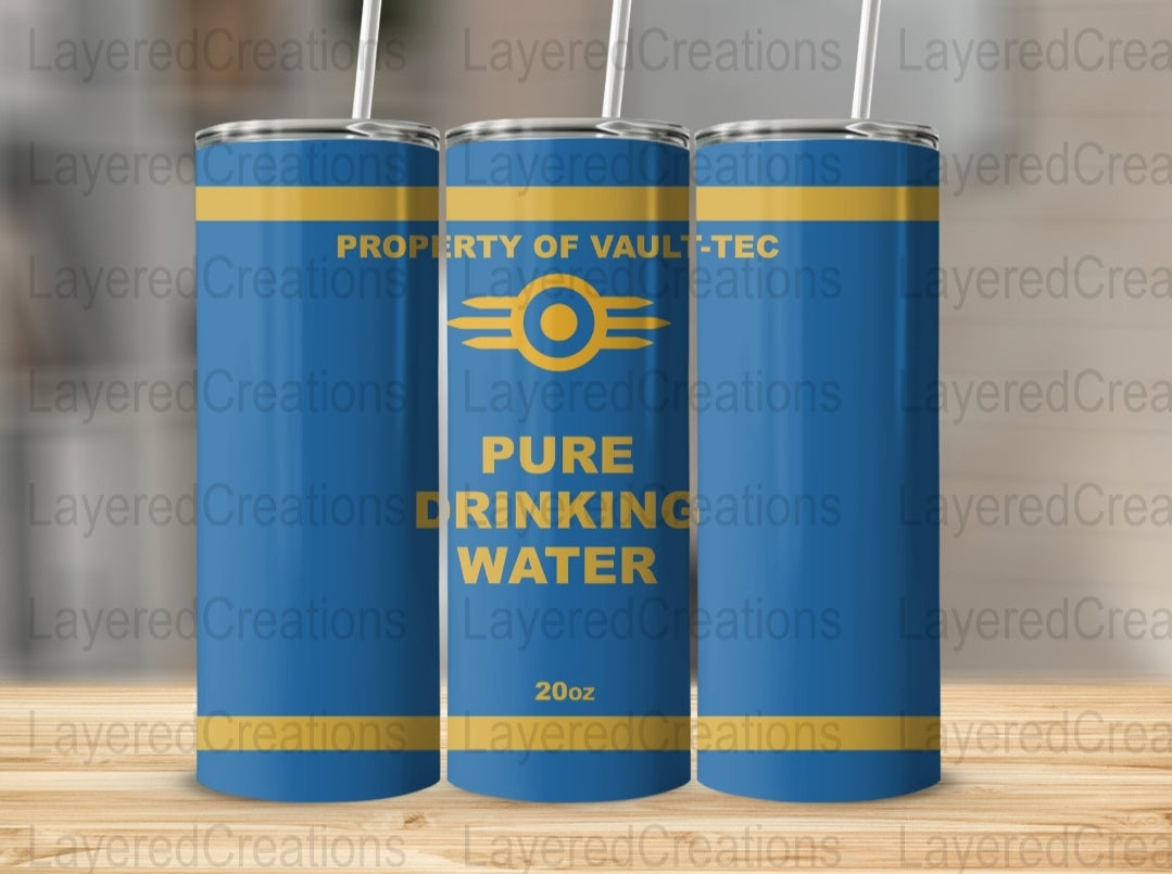 Fallout Pure Drinking Water - Tumbler & Bottle