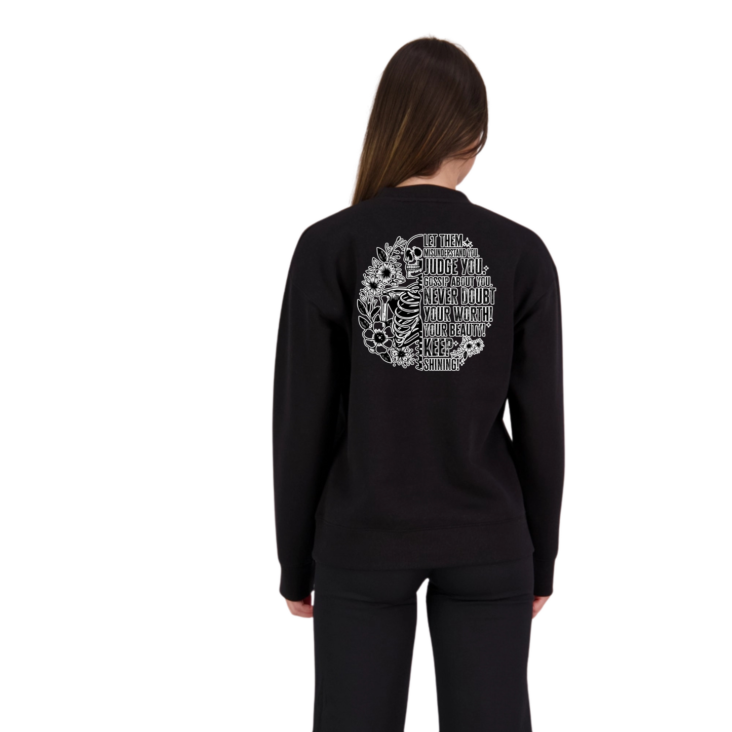 Let Them Skull Back - Womens Crew Neck