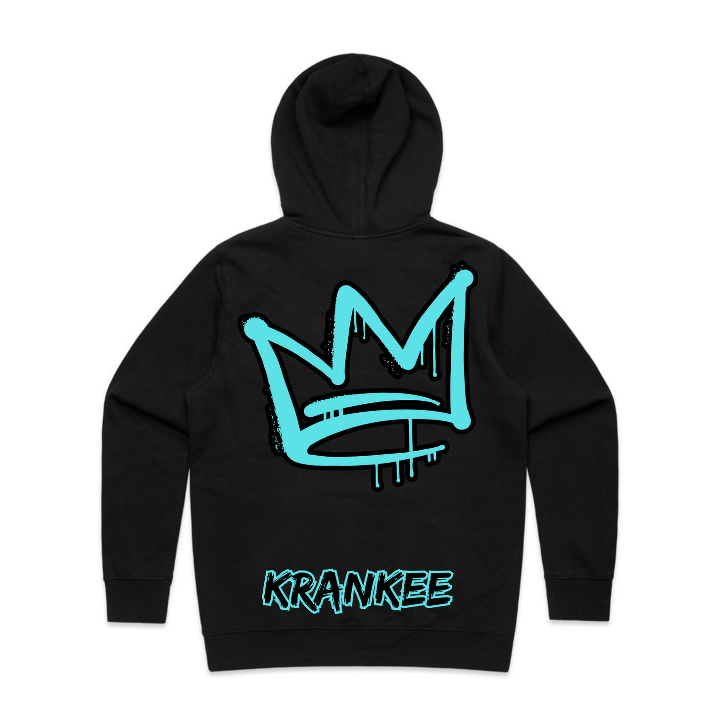 Aqua Crown Back - Kids Hoodie