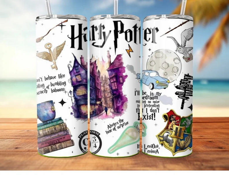 Harry Potter Collage/Quotes - Tumbler & Bottle
