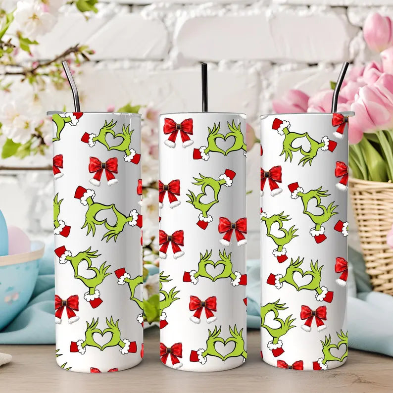 Grinch Heart XMAS - Tumbler & Bottle
