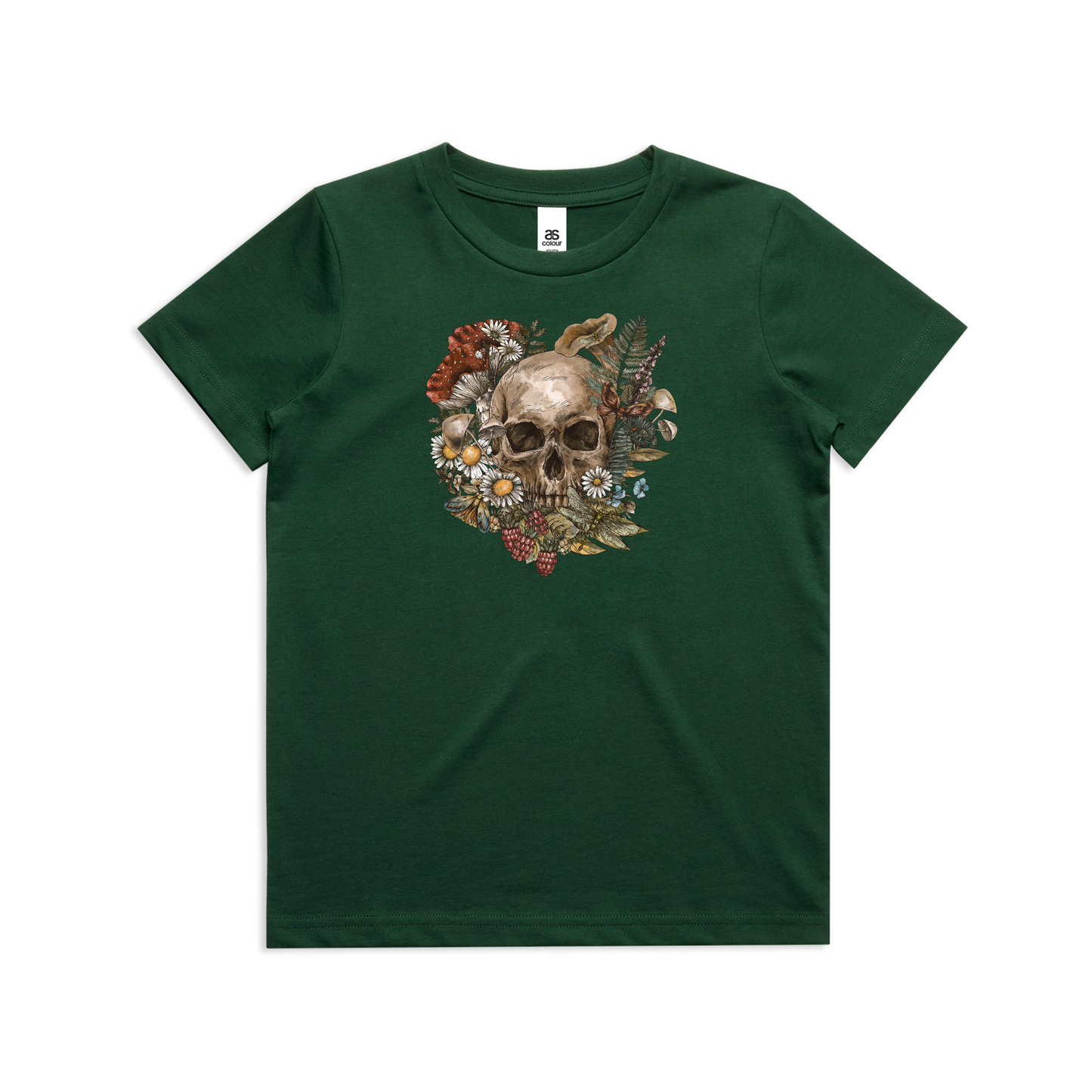 Kids Wild Flora Skull Tee