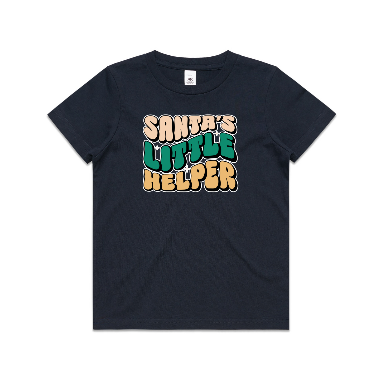 Santas Little Helper (Plain option) XMAS - Kids Tee