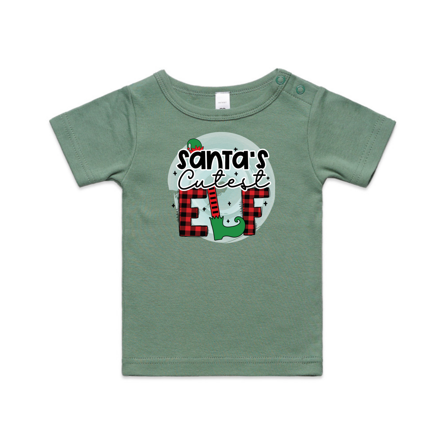 Cutest Elf XMAS - Organic Infant Tee OR Bodysuit