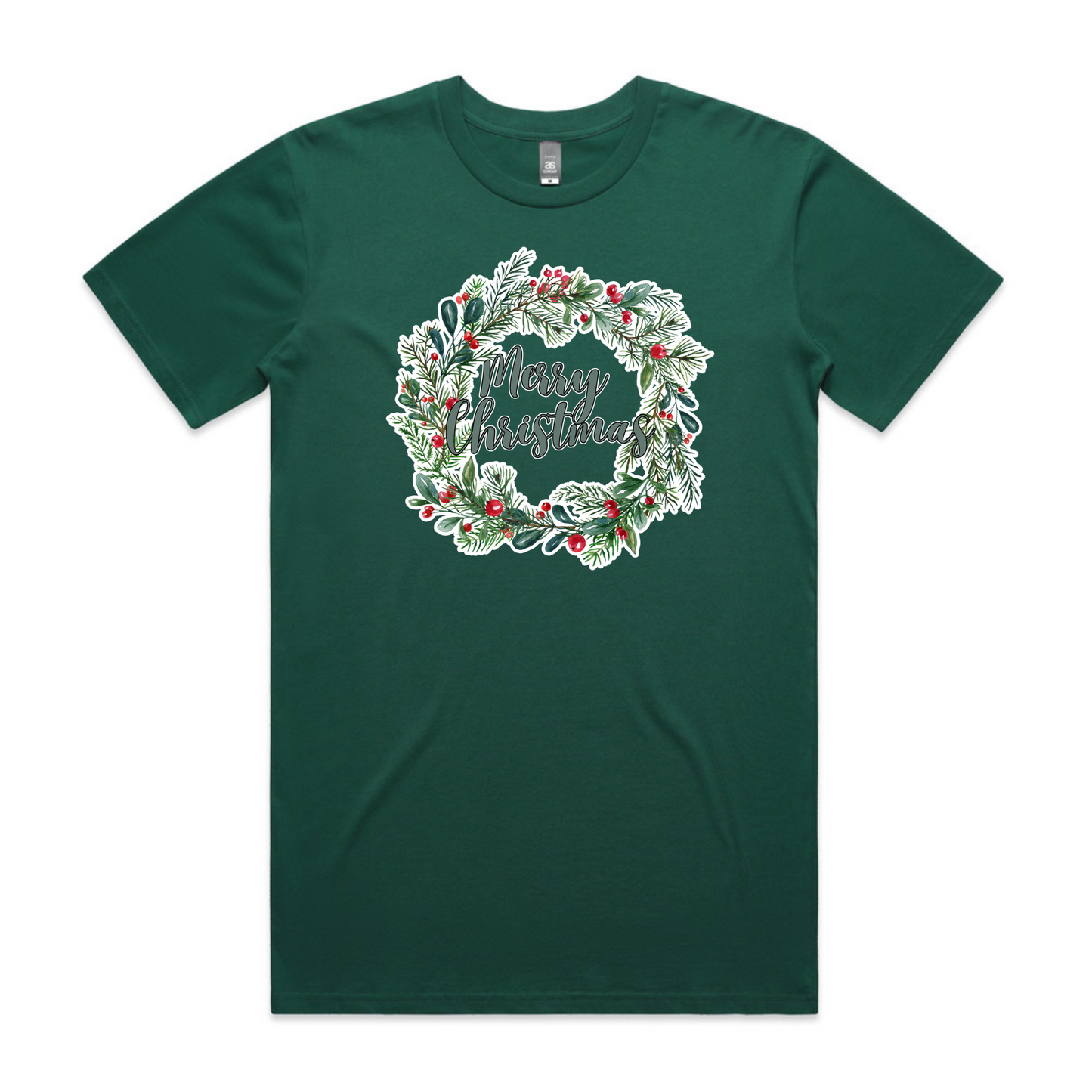Wreath Merry XMAS - Mens Tee