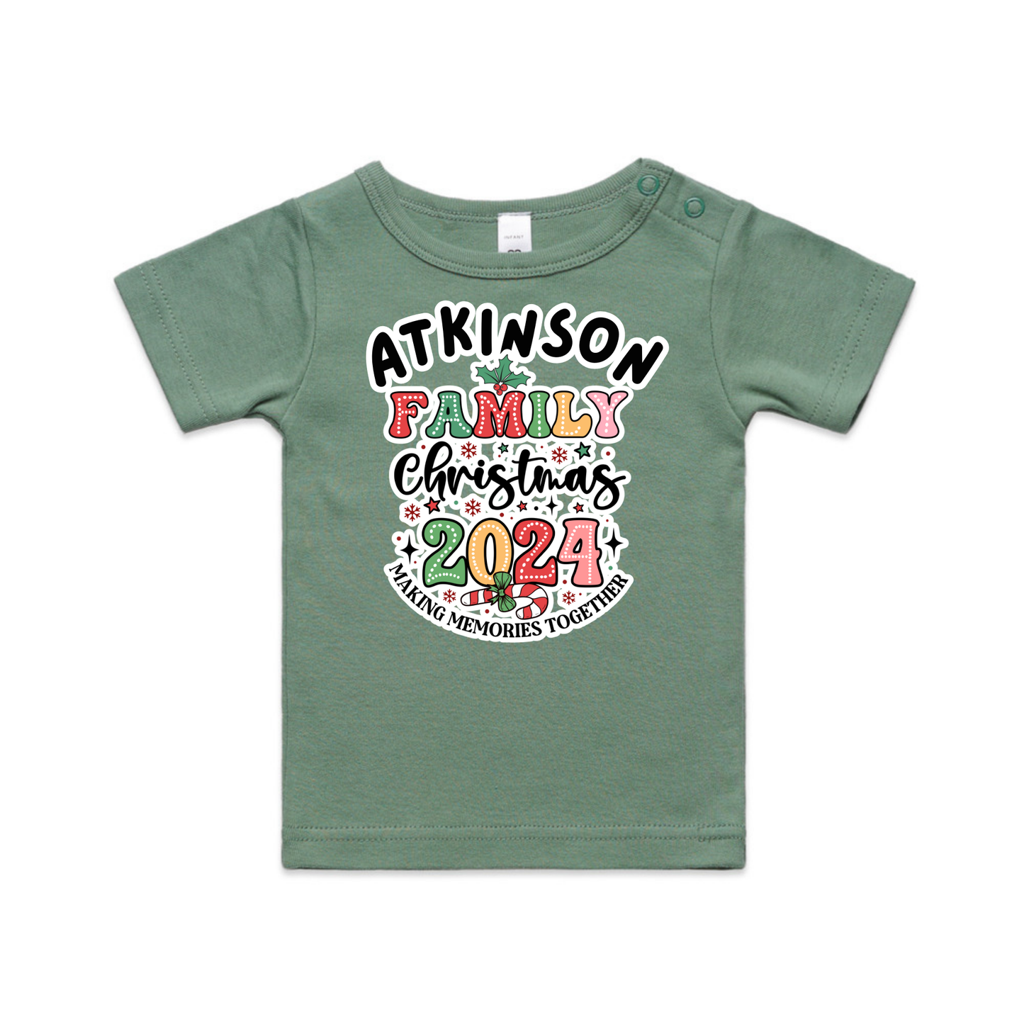 Family Option 1 XMAS - Organic Infant Tee OR Bodysuit