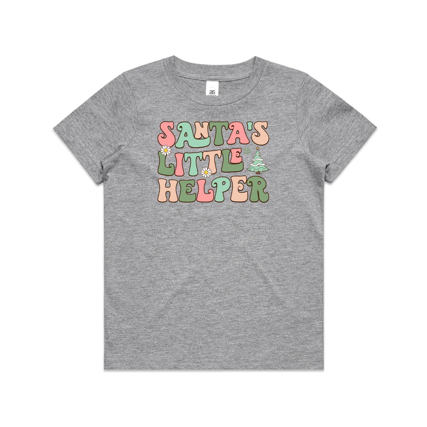 Santas Little Helper (Plain option) XMAS - Kids Tee