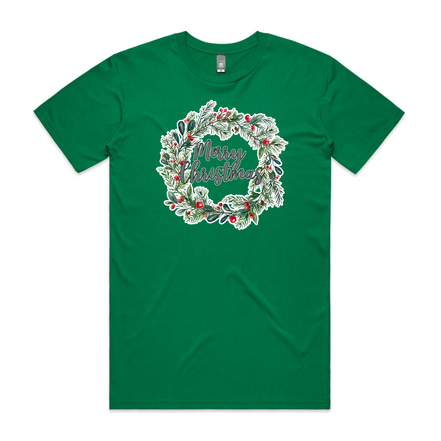 Wreath Merry XMAS - Mens Tee