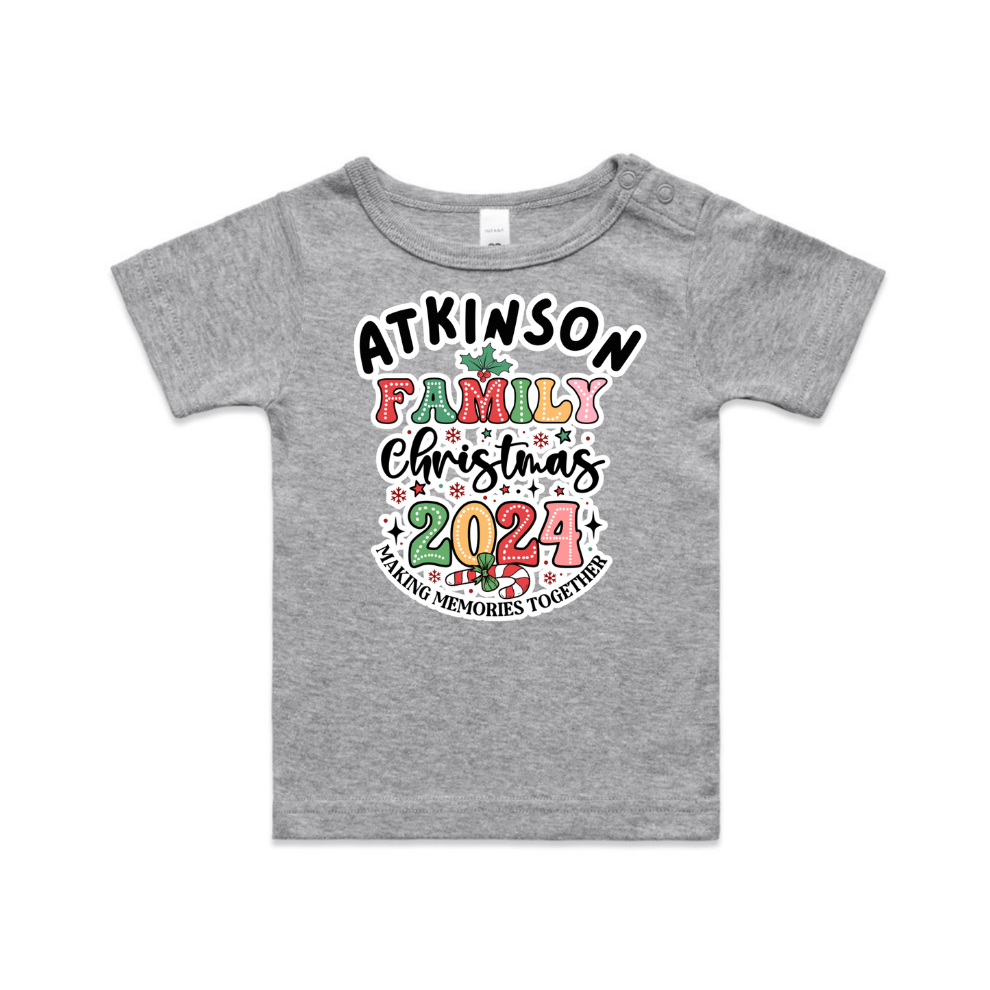 Family Option 1 XMAS - Organic Infant Tee OR Bodysuit