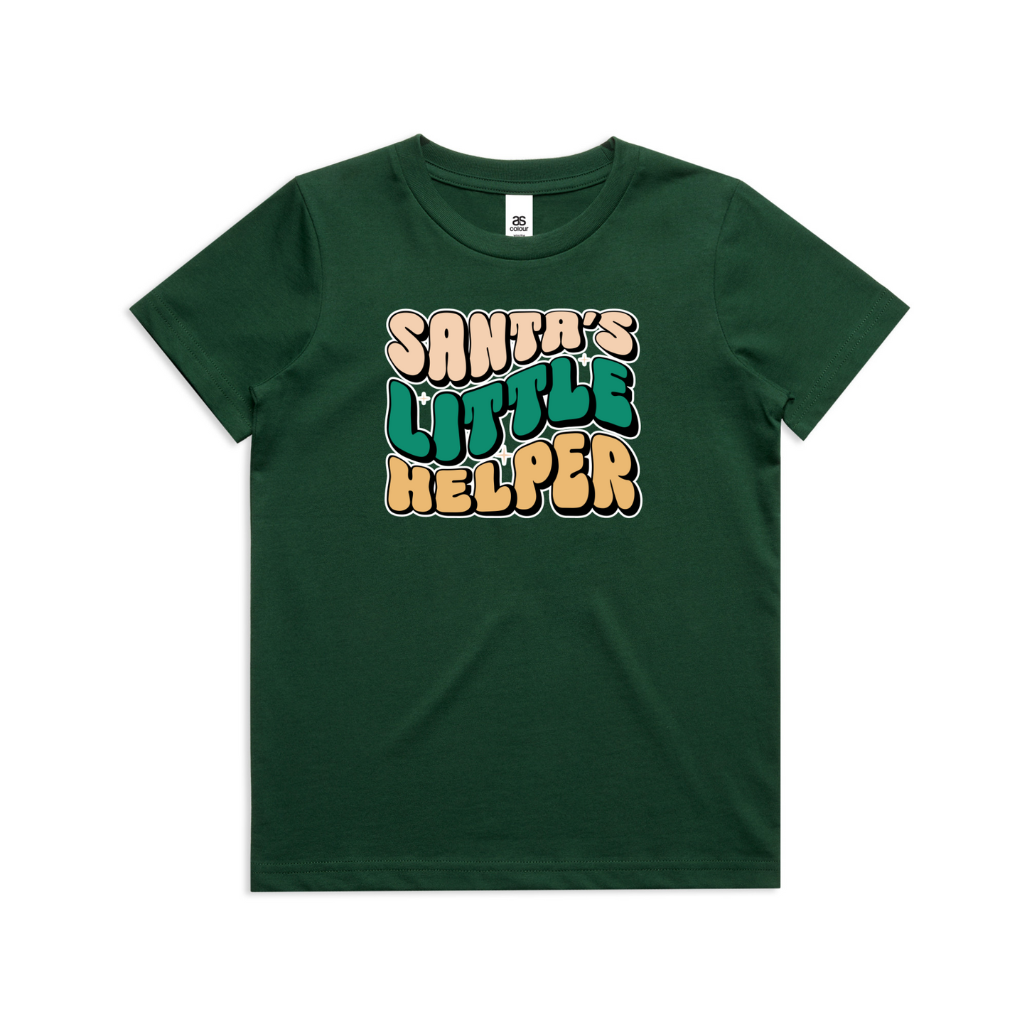 Santas Little Helper (Plain option) XMAS - Kids Tee