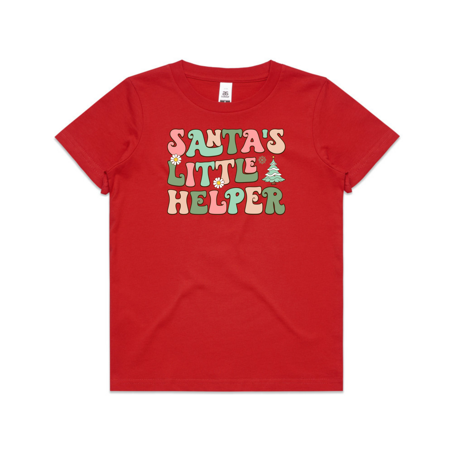 Santas Little Helper (Plain option) XMAS - Kids Tee
