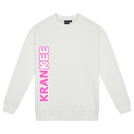 Pink Krankee Split  - Mens Crew Neck