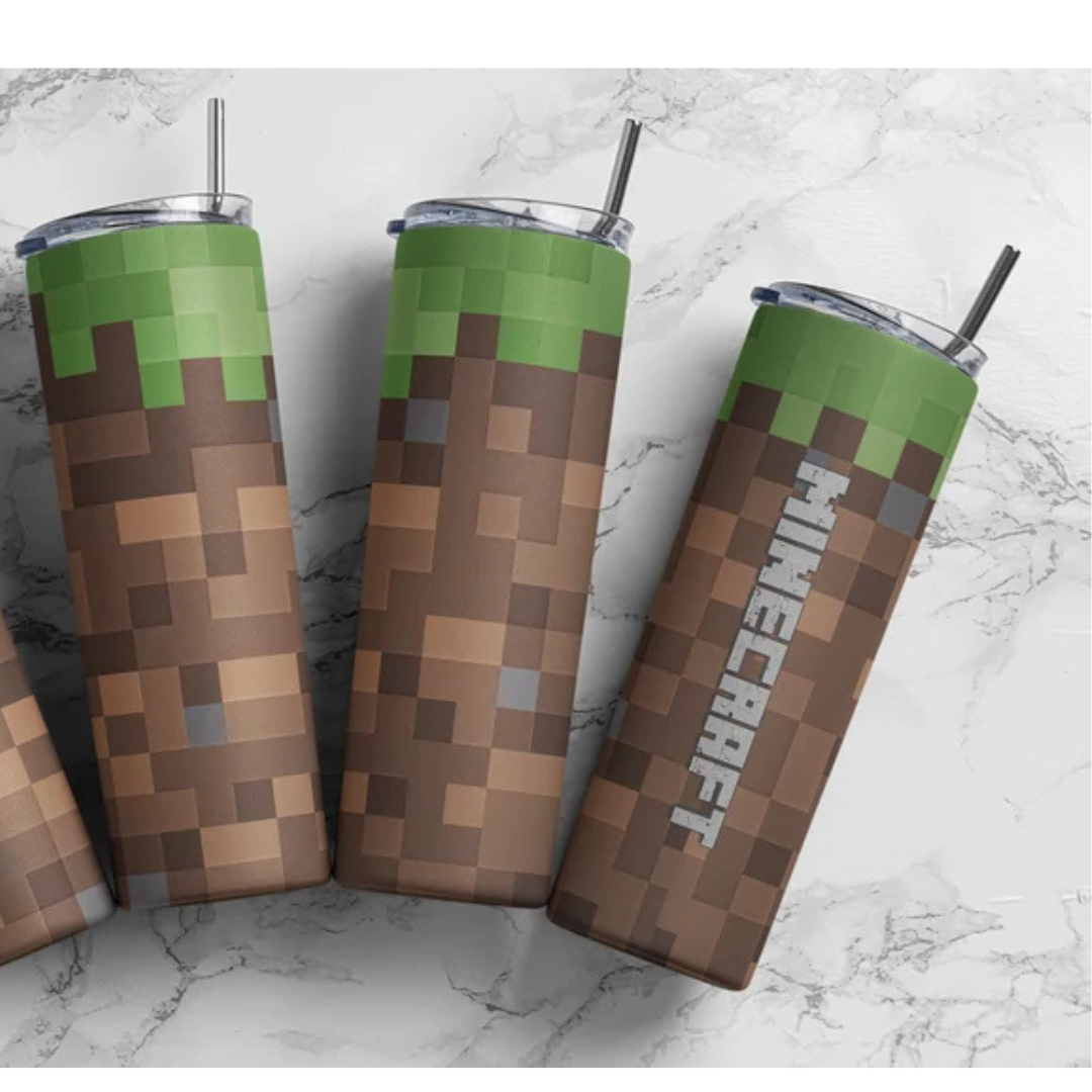 Minecraft Dirt - Tumbler & Bottle