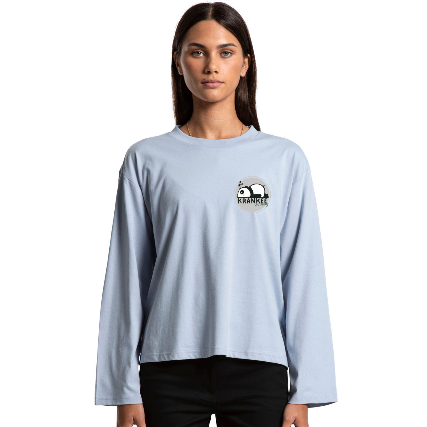 Womens Krankee Panda Boxy L/Sleeve