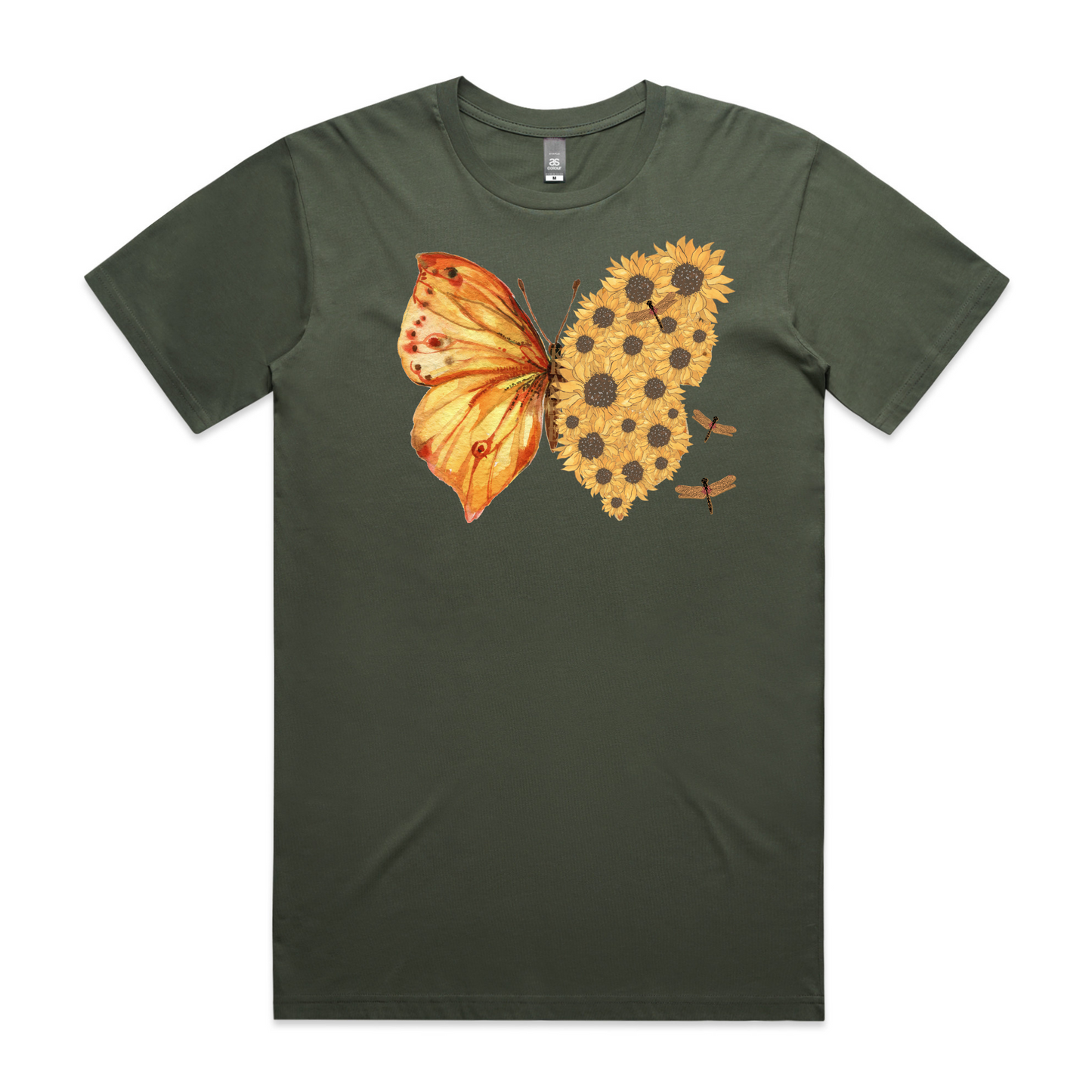Mens Flutterby Sunflower Tee