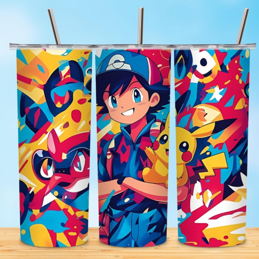 Pokemon Ash - Tumbler & Bottle