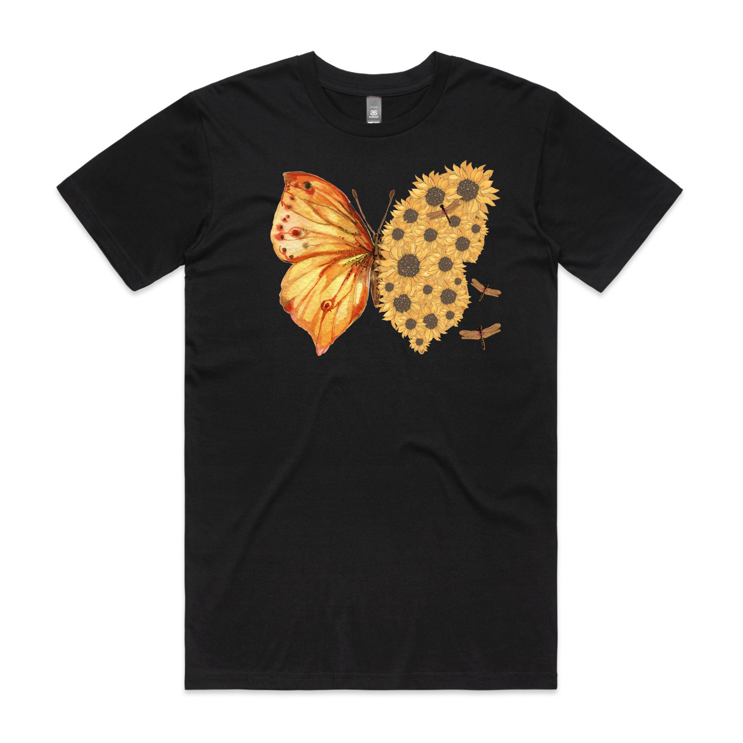 Mens Flutterby Sunflower Tee