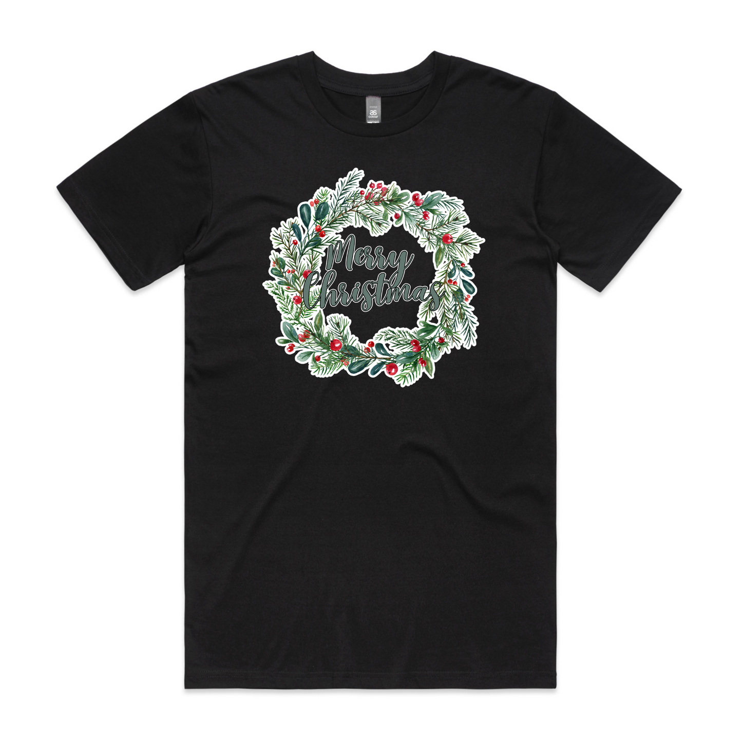 Wreath Merry XMAS - Mens Tee