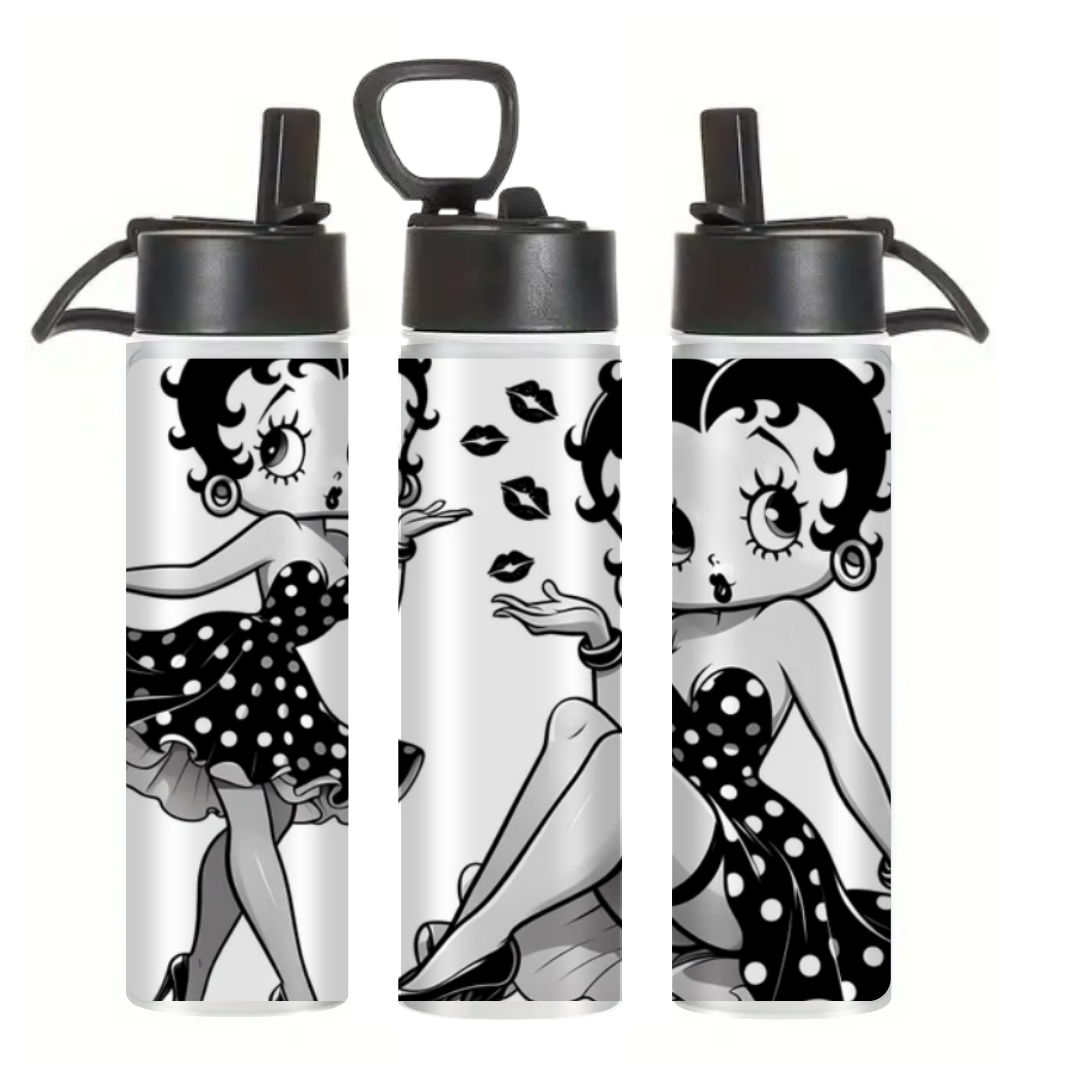 Betty Boop B/W - Tumbler & Bottle