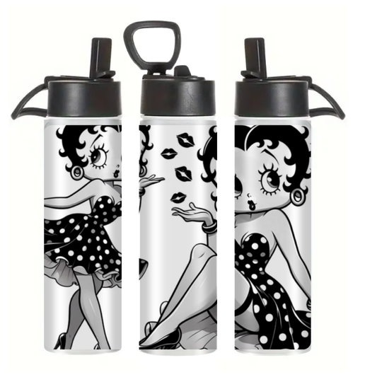 Betty Boop B/W - Tumbler & Bottle