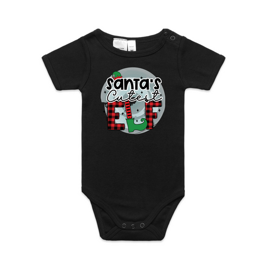 Cutest Elf XMAS - Organic Infant Tee OR Bodysuit