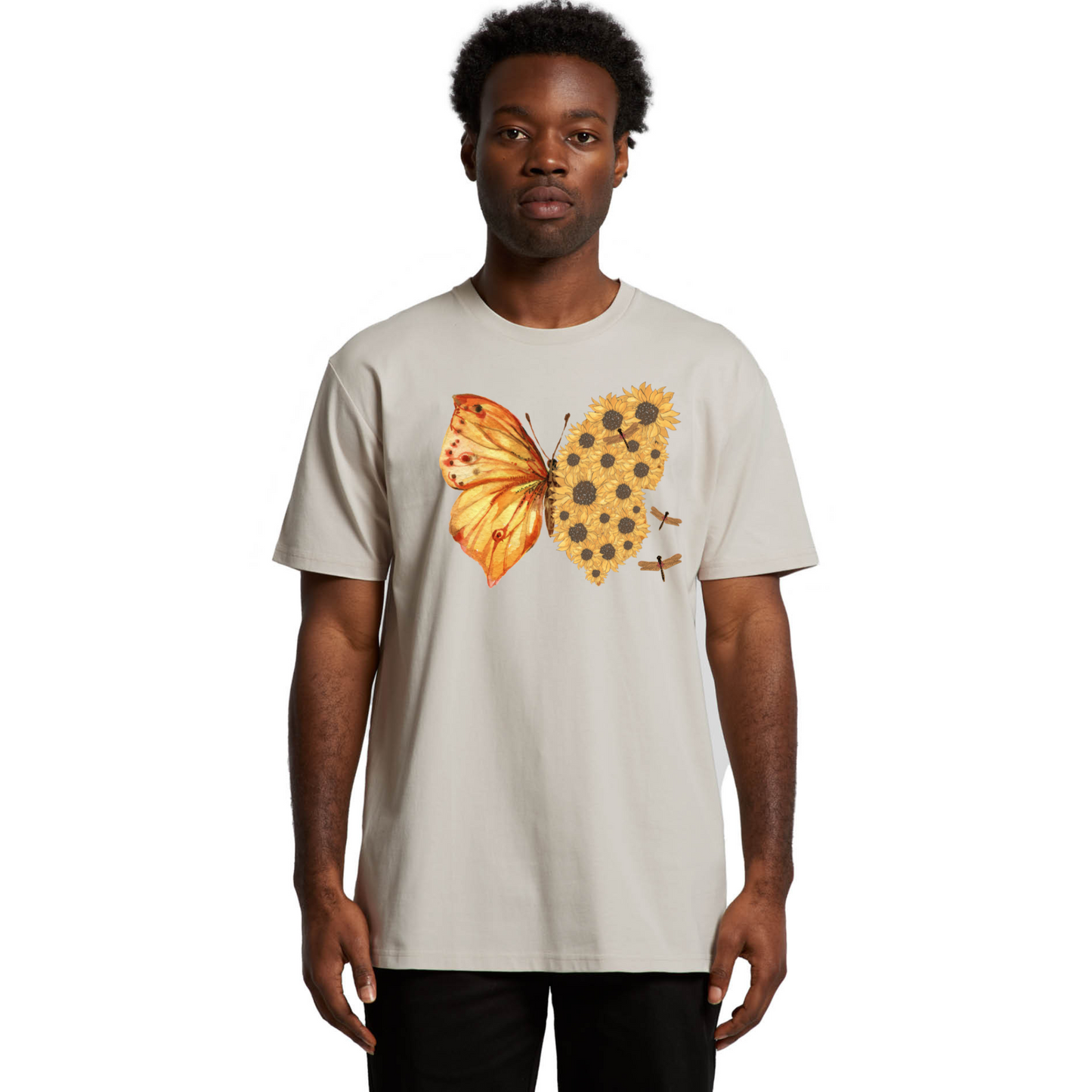 Mens Flutterby Sunflower Tee