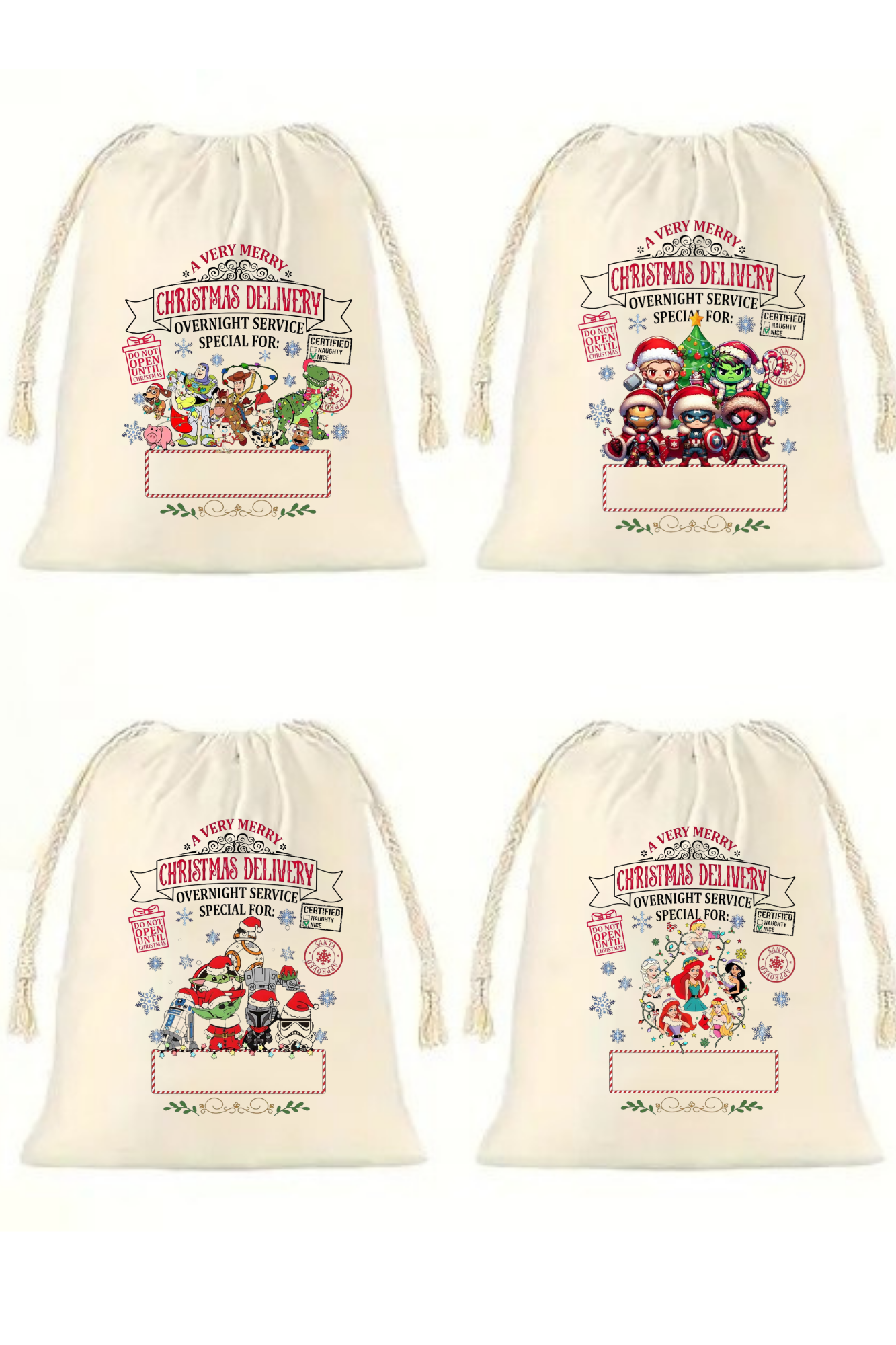 Character Name Santa Sack