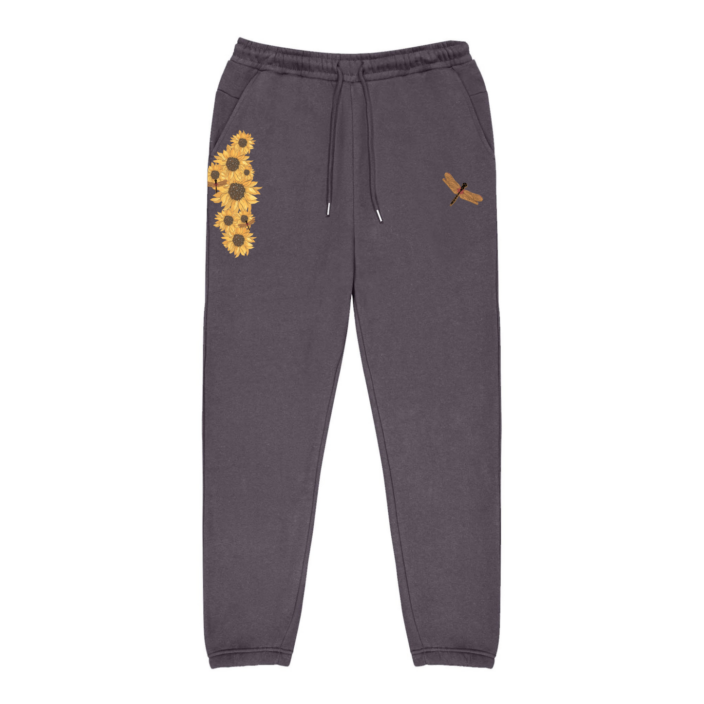 Unisex Flutterby Sunflower Loose Track Pants