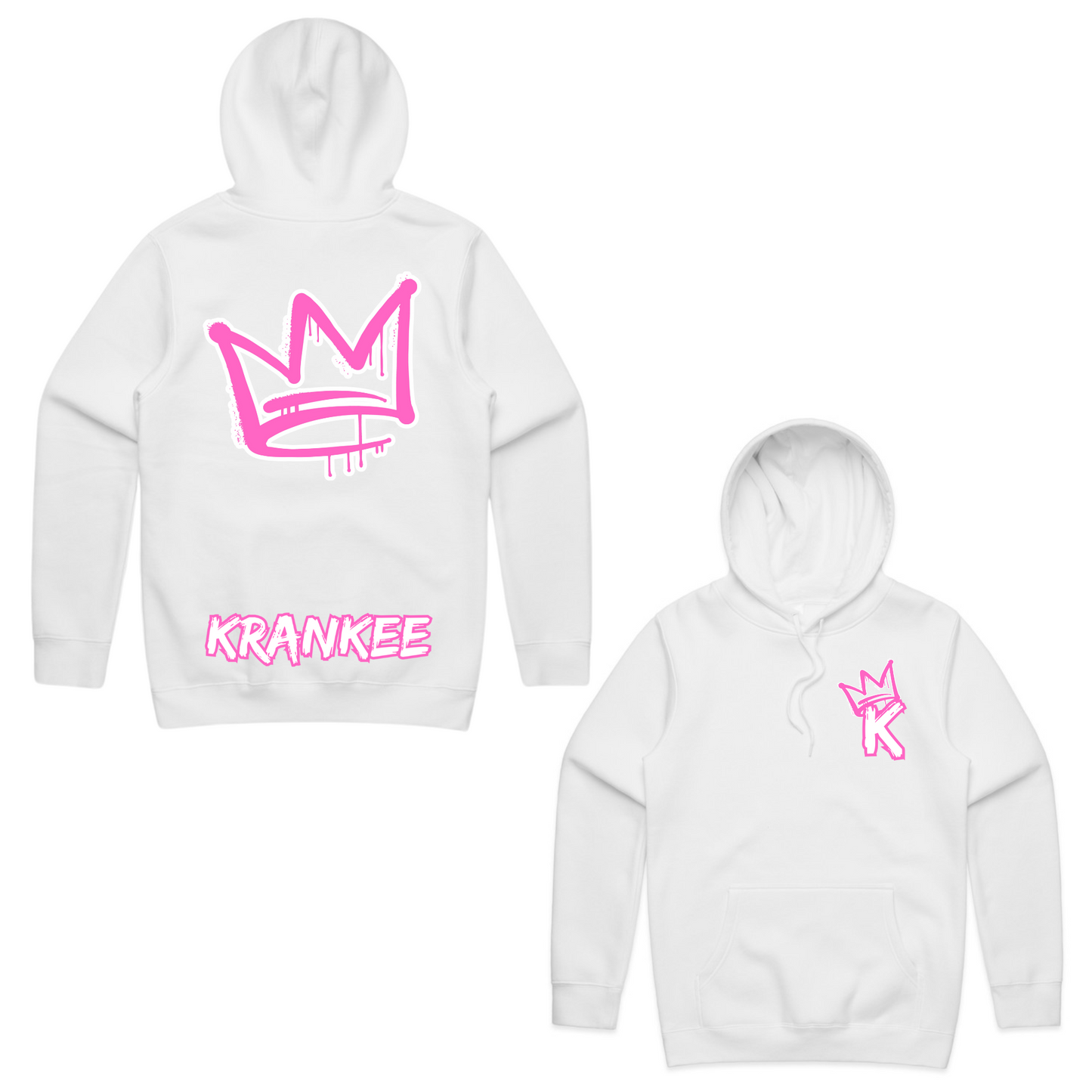 Pink Back Crown - Mens Staple Hoodie