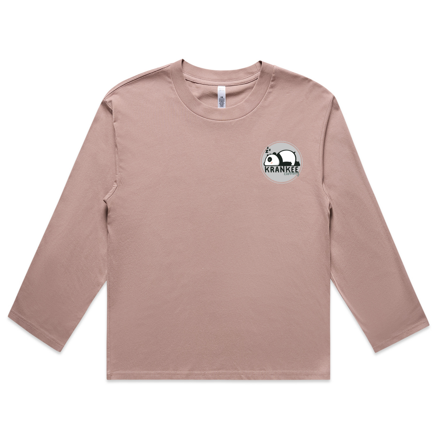 Womens Krankee Panda Boxy L/Sleeve