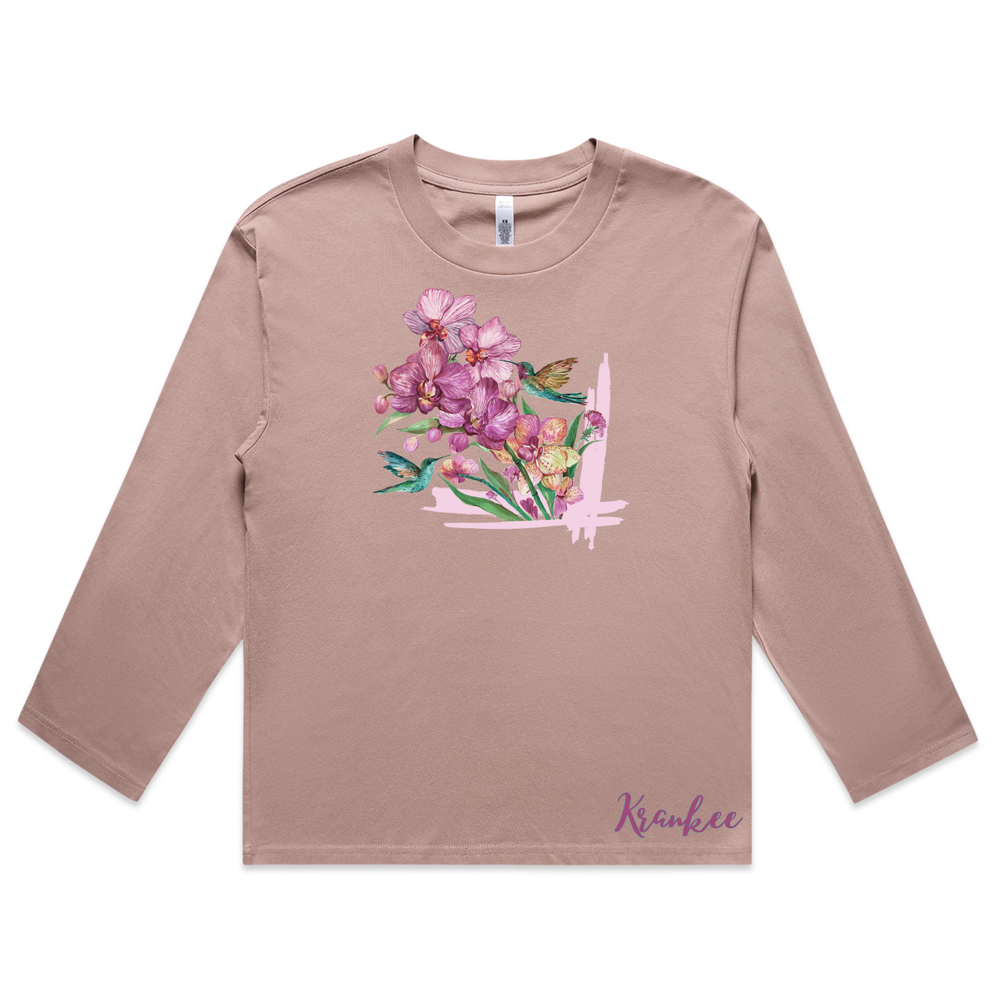 Womens Orchid Boxy L/Sleeve