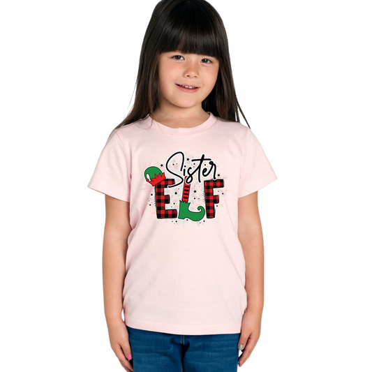 Sister Elf XMAS - Kids Tee